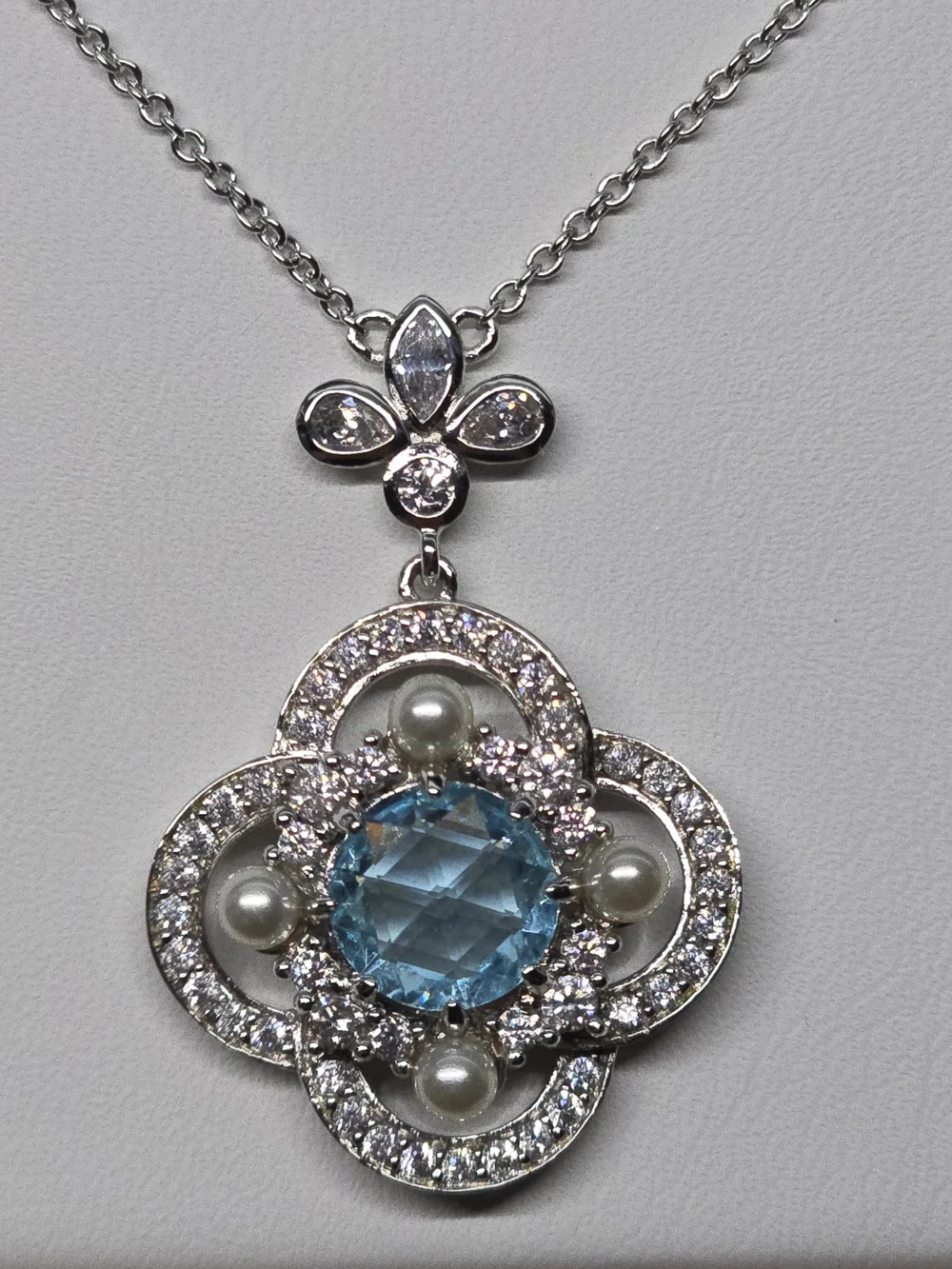 Aquamarine RBP Necklace - Picture 3 of 4